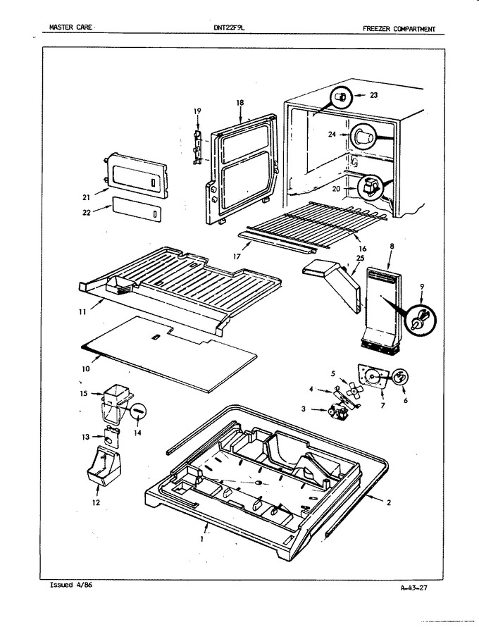 Diagram for DNT22F9 (BOM: 5B43A)