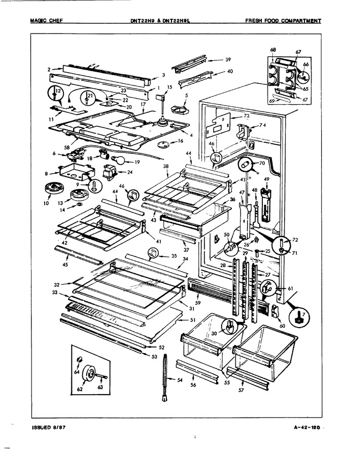 Diagram for DNT22H9LA (BOM: 7B06B)