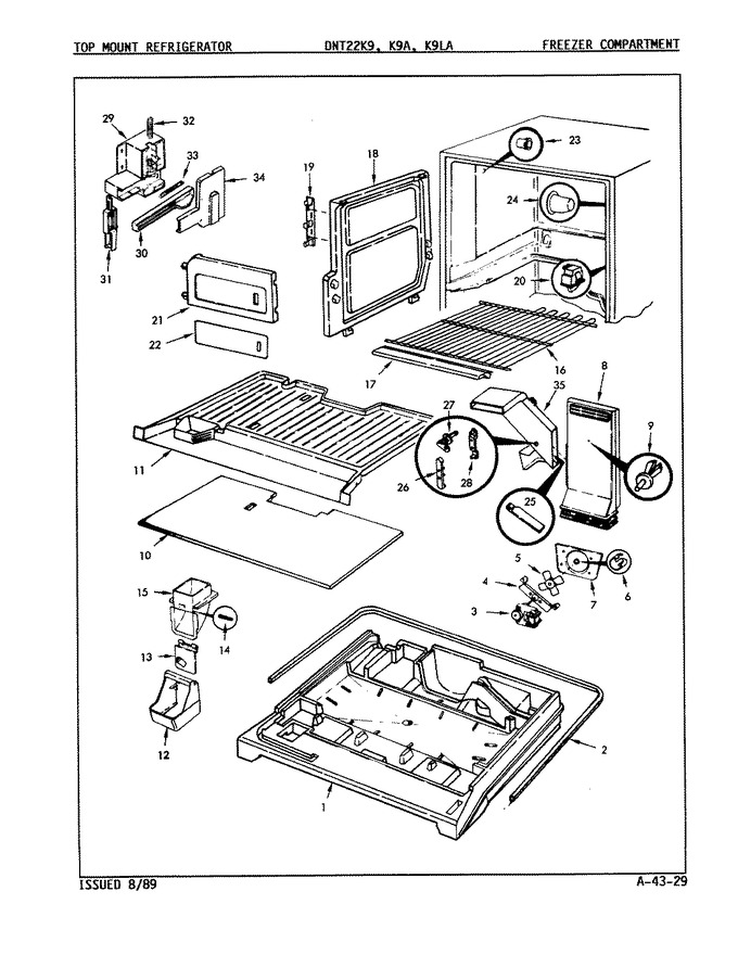 Diagram for DNT22K9A (BOM: 9A97A)