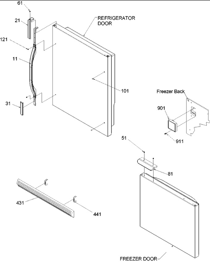 Diagram for DRB2101BW (BOM: PDRB2101BW0)