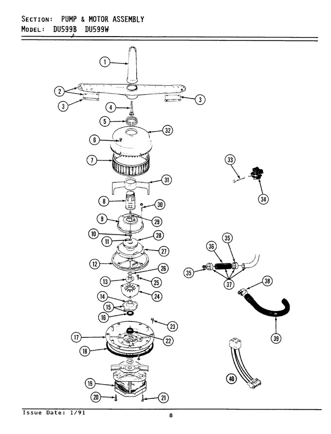 Diagram for DU599W