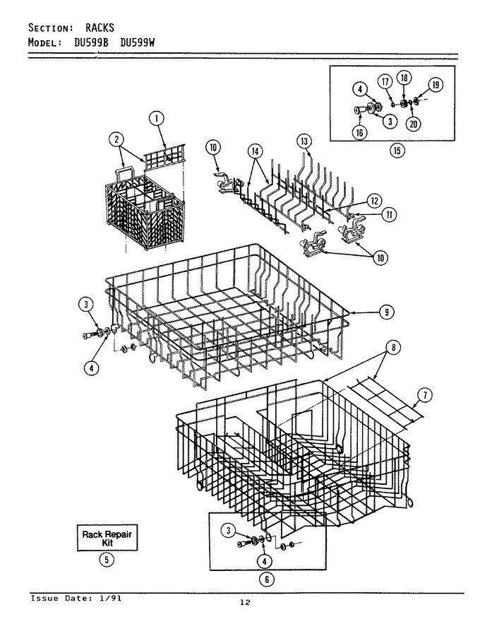 Diagram for DU599W