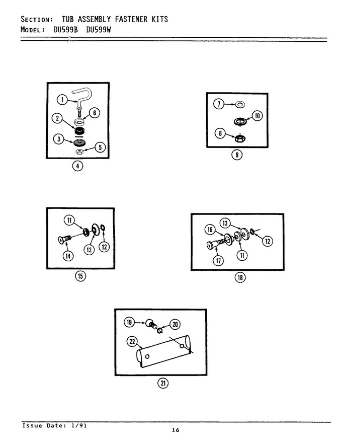 Diagram for DU599W