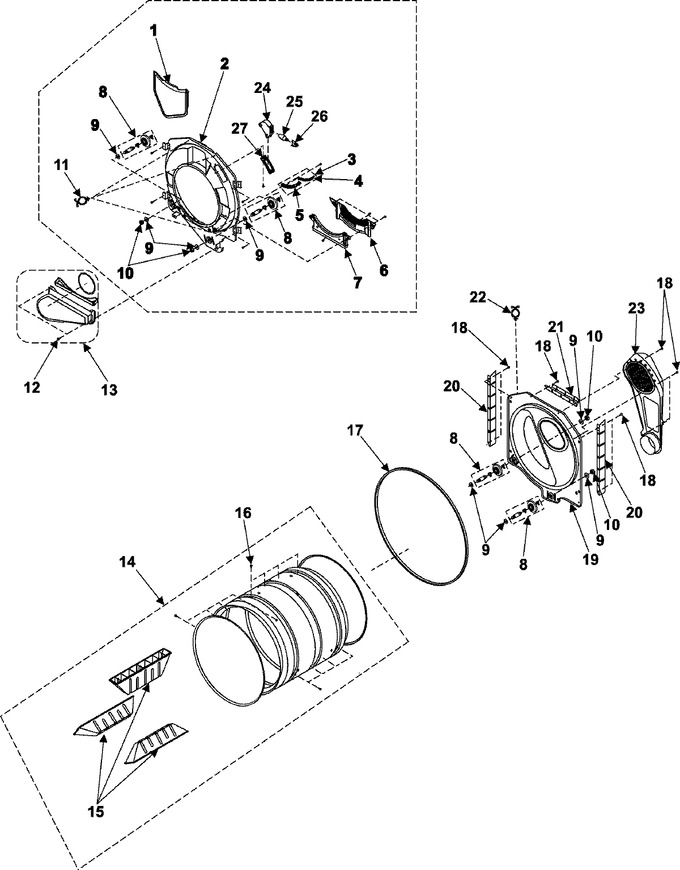 Diagram for DV316LEW/XAA