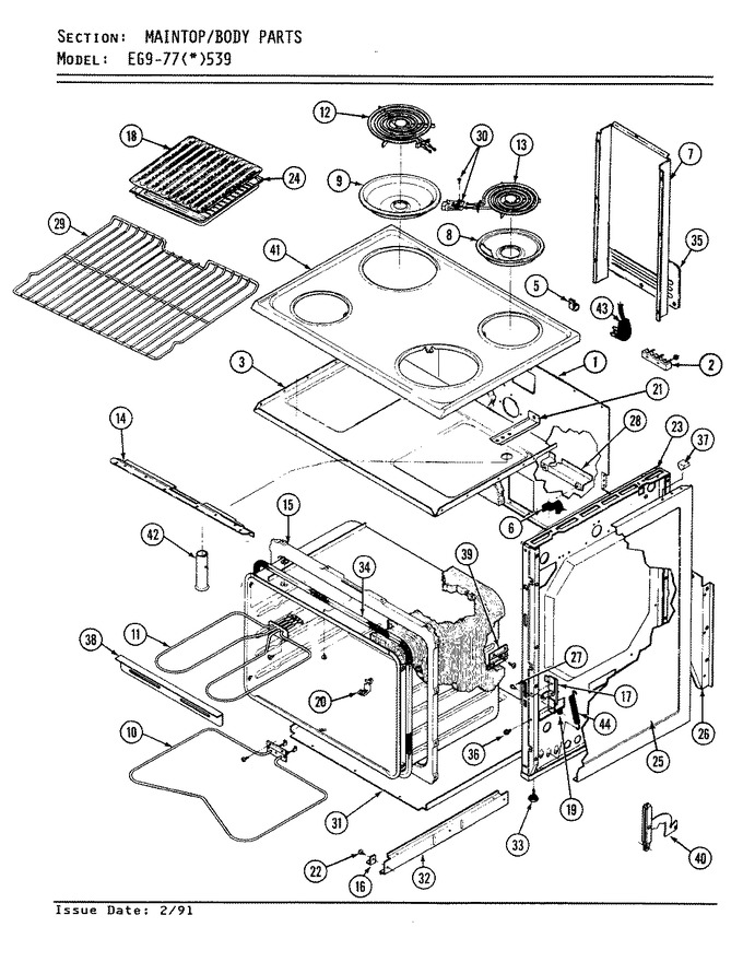 Diagram for EG9-77W539