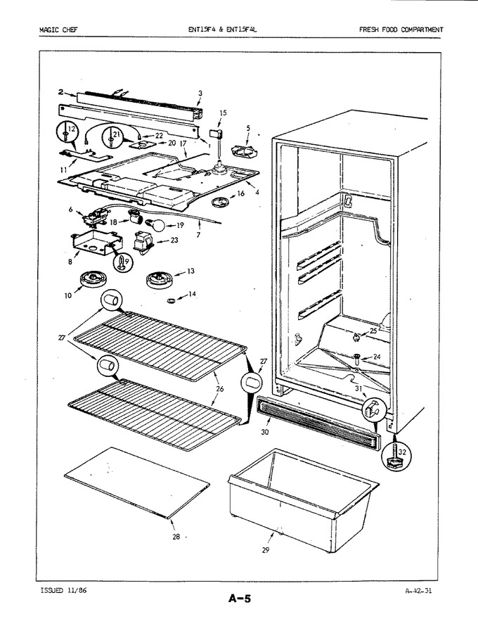 Diagram for ENT15F4LA (BOM: 7A42B)