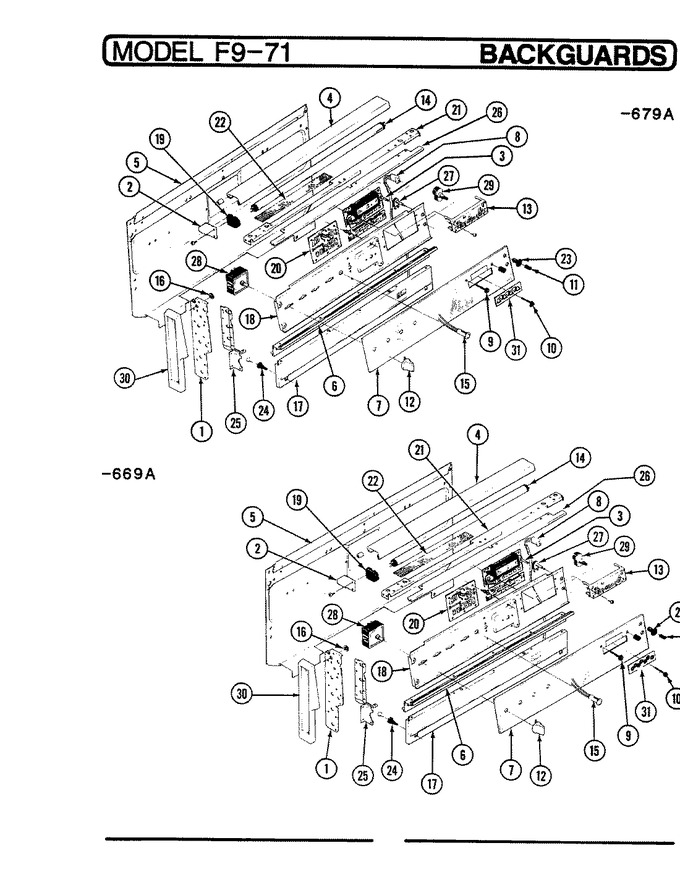 Diagram for EPF9-71KW669A