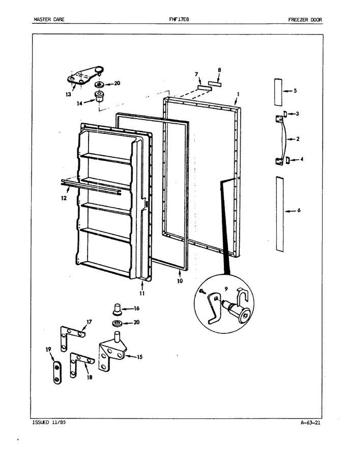 Diagram for FNF17E8 (BOM: EY43B)