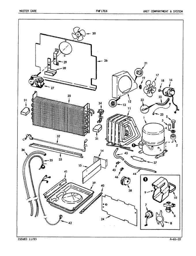 Diagram for FNF17E8 (BOM: EY43B)