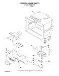 Diagram for 03 - Freezer Liner Parts