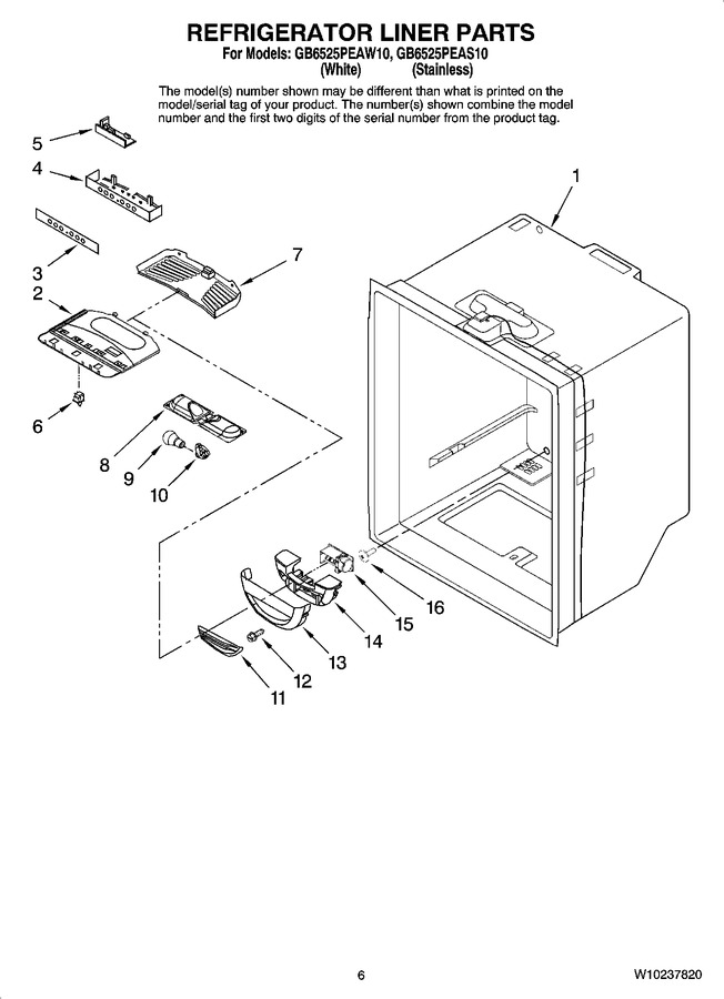 Diagram for GB6525PEAS10