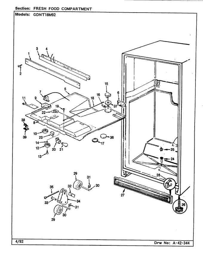 Diagram for GDNT18M92 (BOM: CF45B)