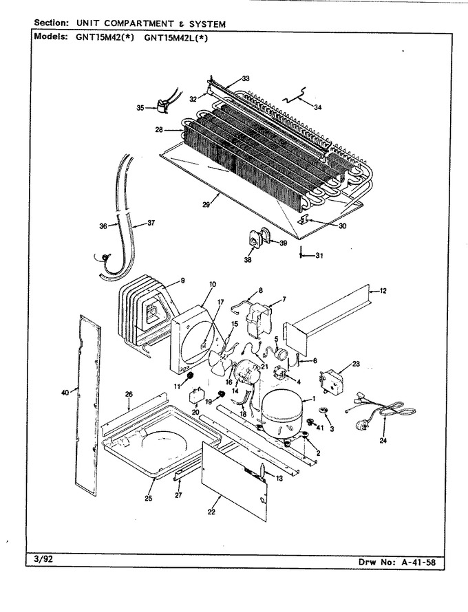 Diagram for GNT15M42 (BOM: BF02B)