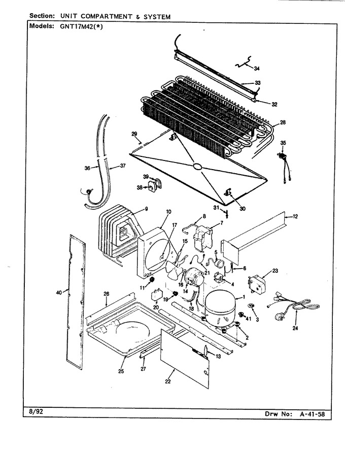 Diagram for GNT17M42 (BOM: BF36B)