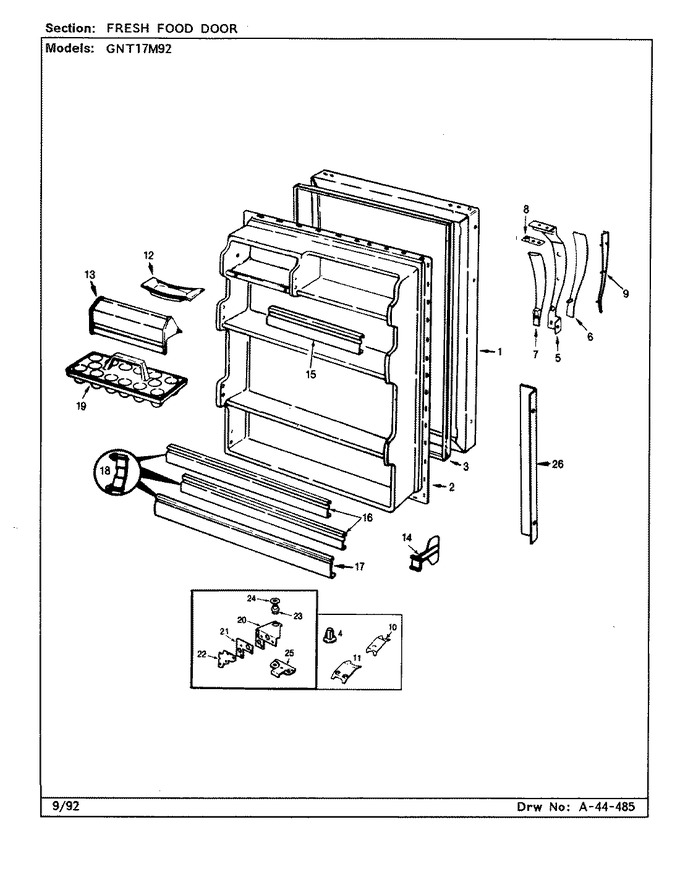 Diagram for GNT17M92 (BOM: CF28A)