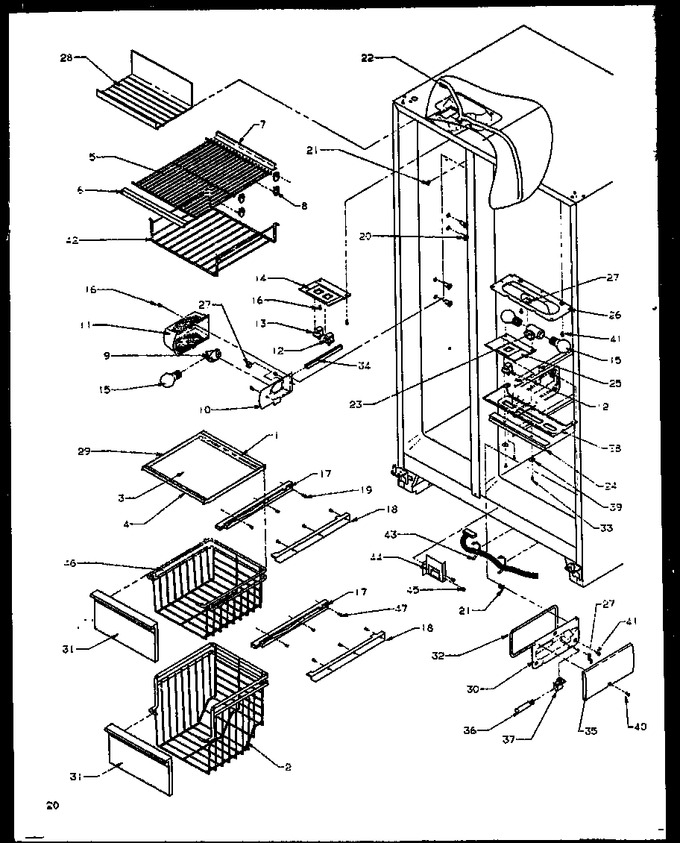 Diagram for GRH2202W (BOM: P1168102W W)