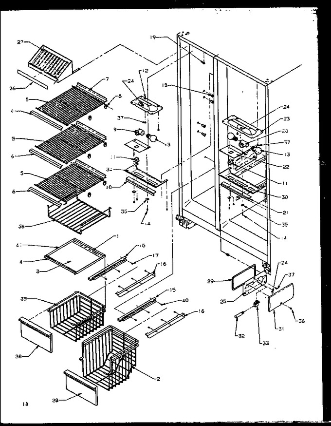 Diagram for GRI2001WW (BOM: P1168201W W)