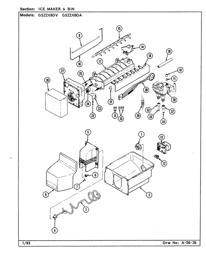 Diagram for GS22X8DA (BOM: DR34A)