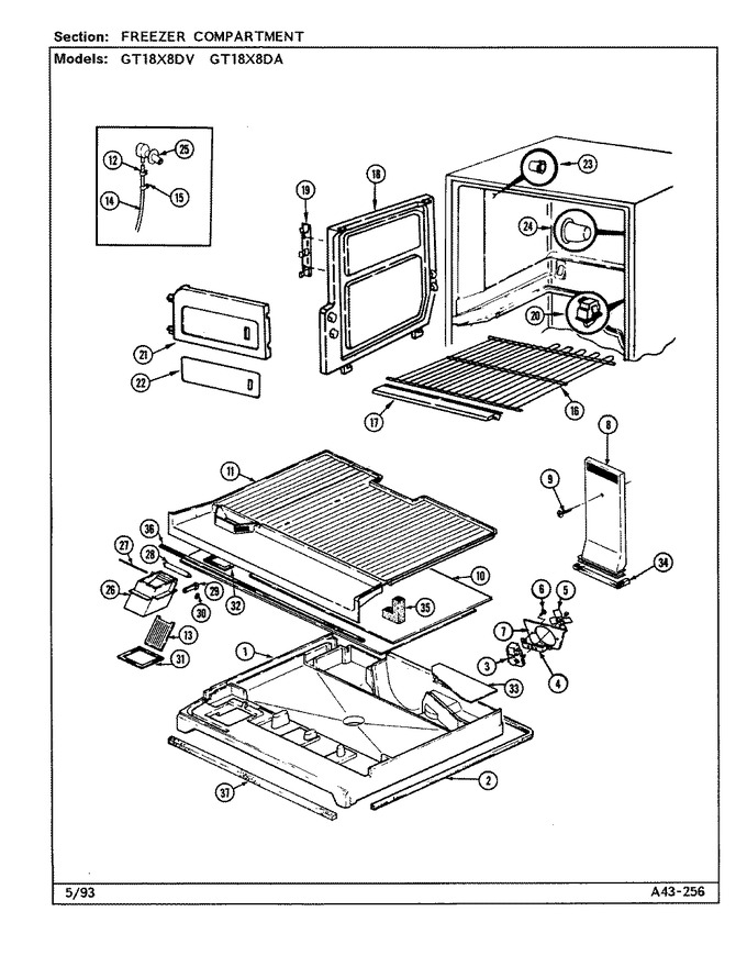 Diagram for GT18X8DA (BOM: DC45A)
