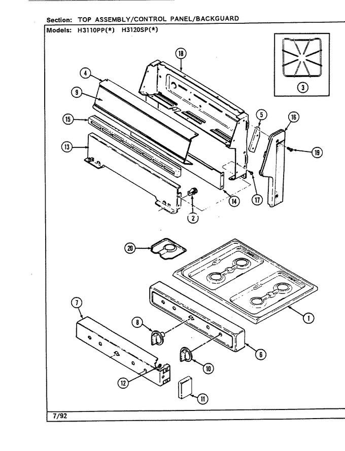 Diagram for H3120SPW