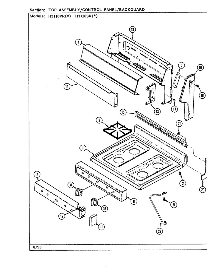 Diagram for H3120SRA