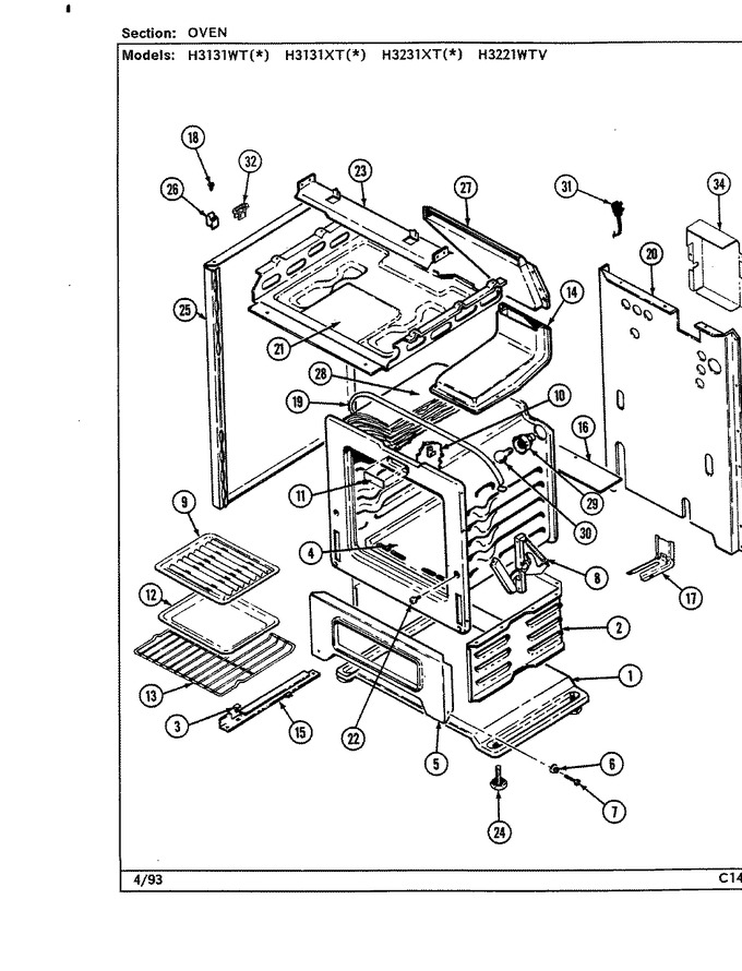 Diagram for H3221WTV