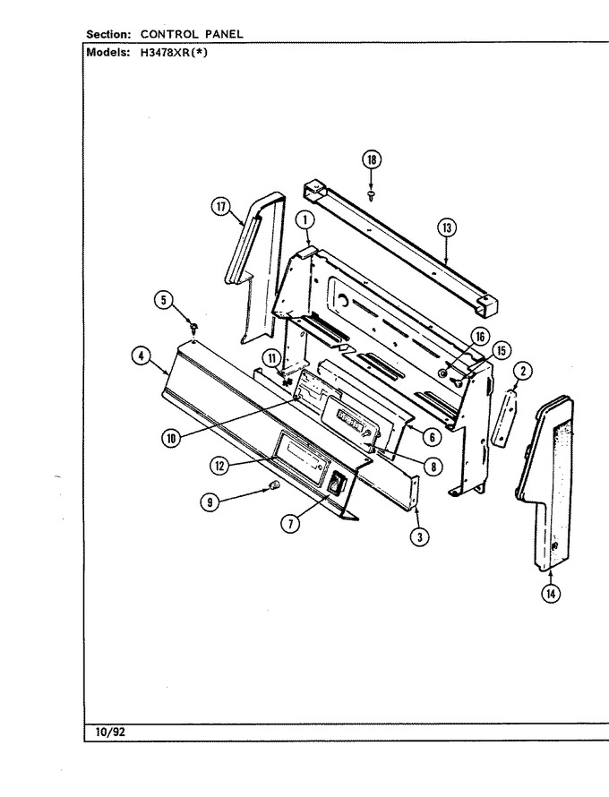 Diagram for H3478XRW