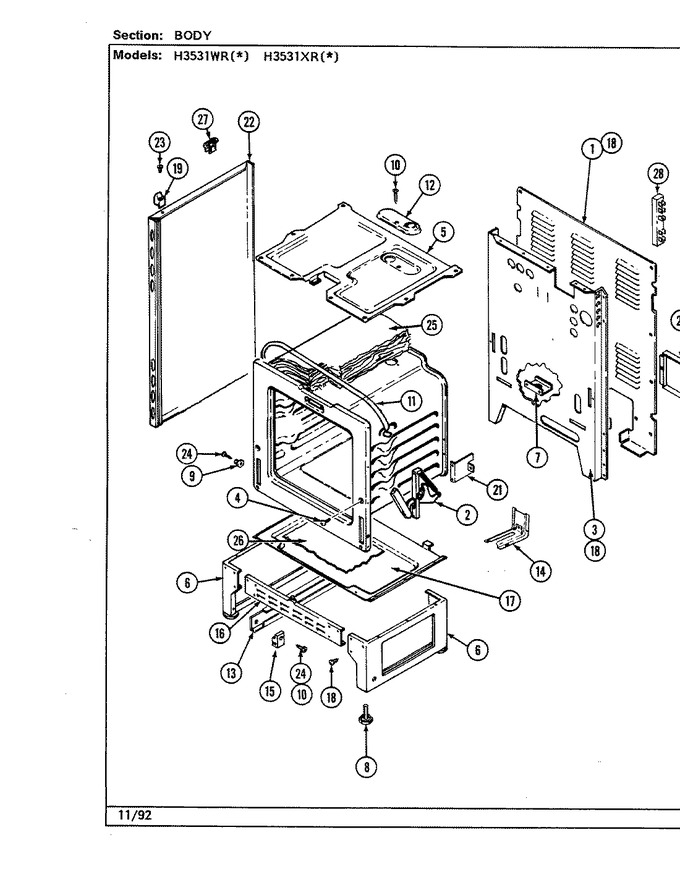 Diagram for H3531WRA