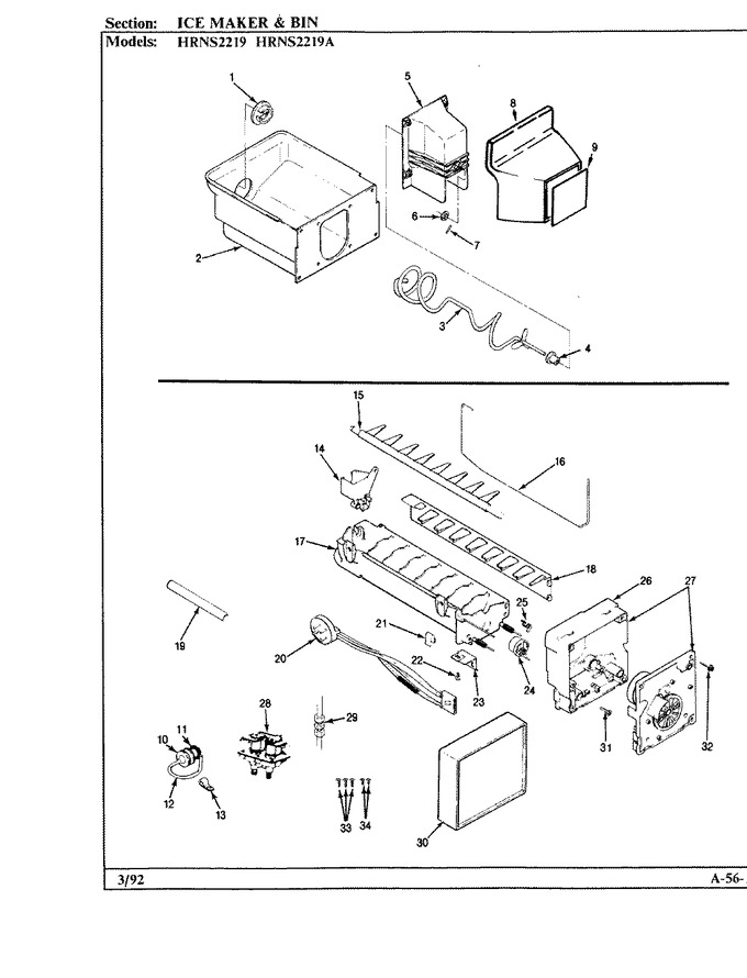 Diagram for HRNS2219A (BOM: BP32C)