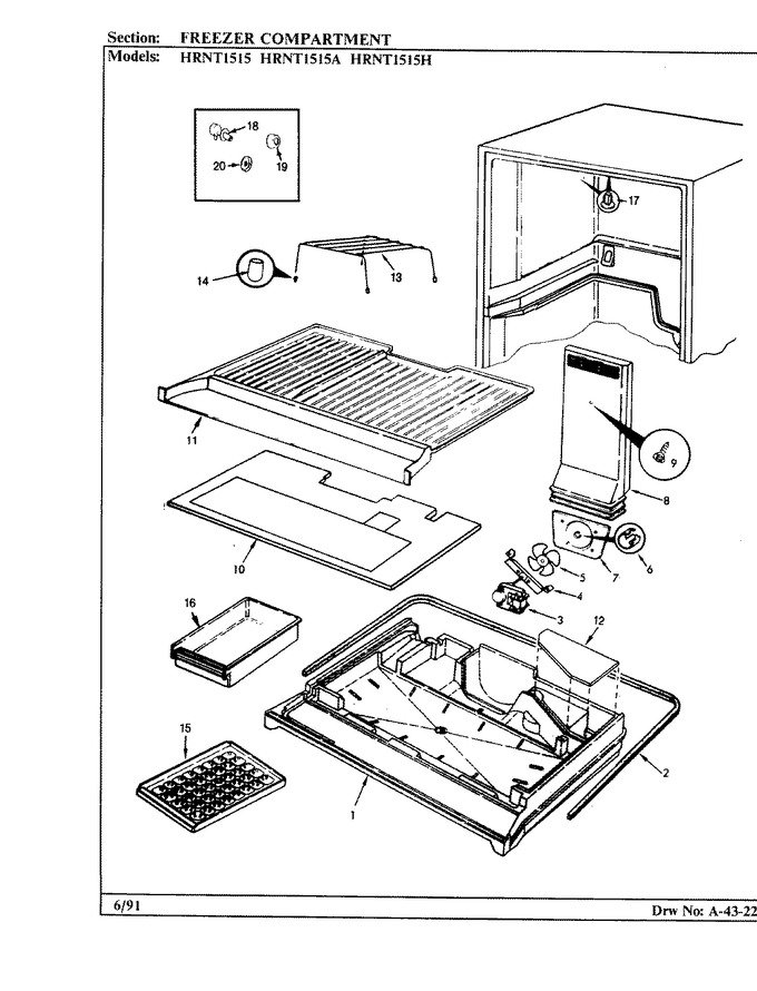 Diagram for HRNT1515H (BOM: BF11A)