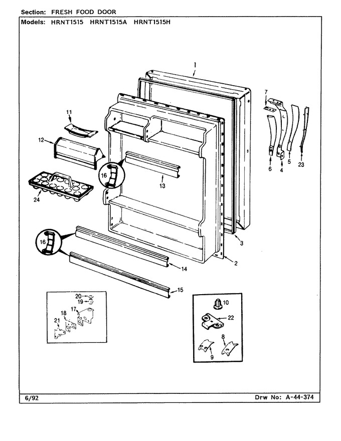 Diagram for HRNT1515H (BOM: BF11E)