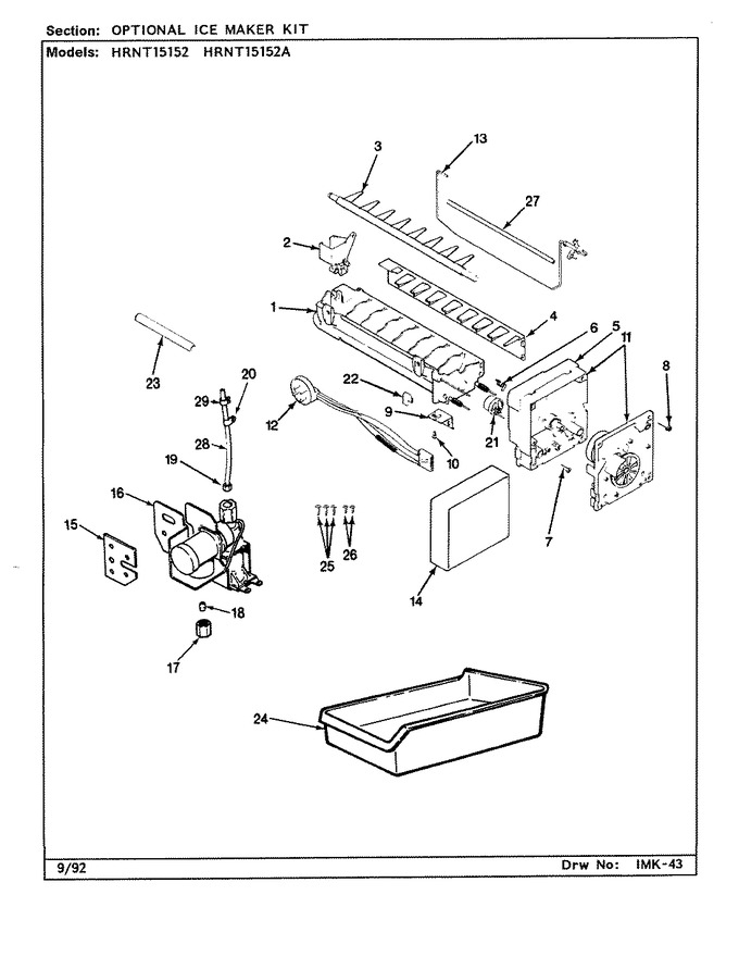 Diagram for HRNT15152 (BOM: CF12A)