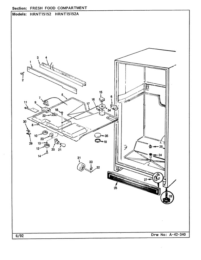 Diagram for HRNT15152A (BOM: CF11A)