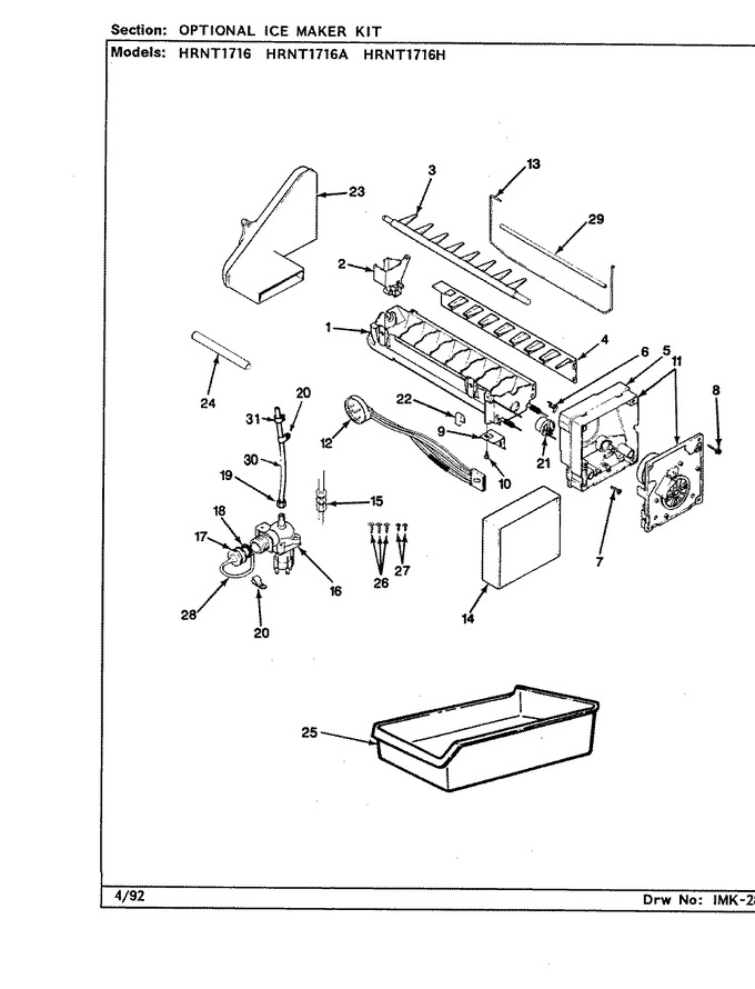Diagram for HRNT1716A (BOM: BF33A)