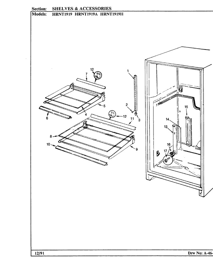 Diagram for HRNT1919 (BOM: BF57B)