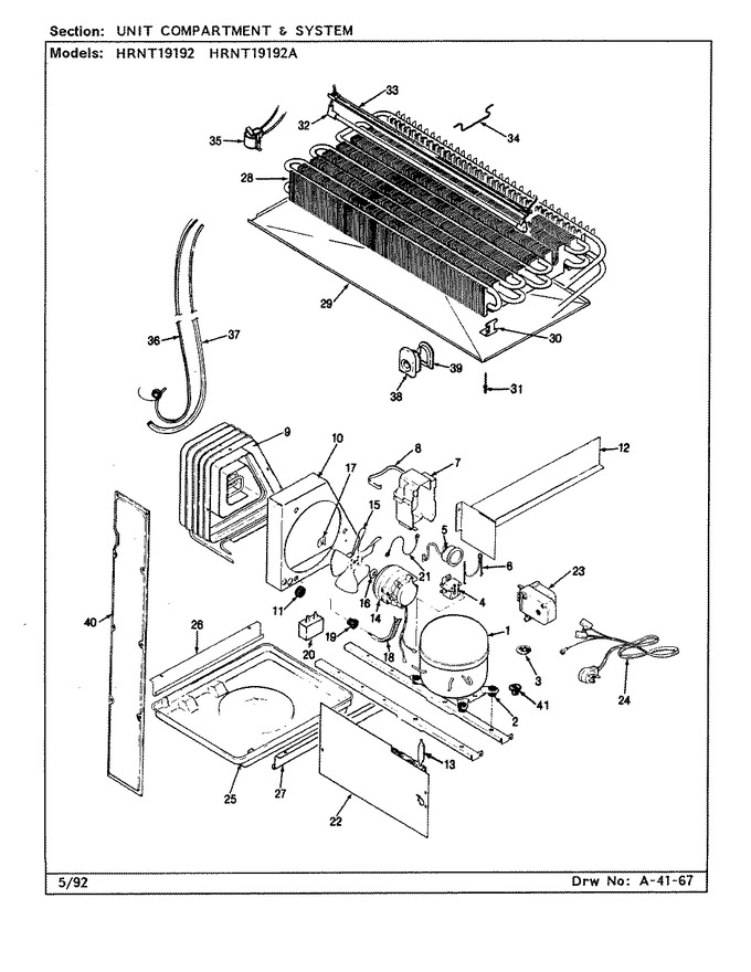 Diagram for HRNT19192 (BOM: CF51A)