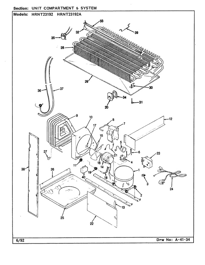 Diagram for HRNT23192A (BOM: CF96A)