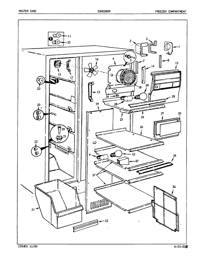 Diagram for ICNS28D92 (BOM: 5L58A)