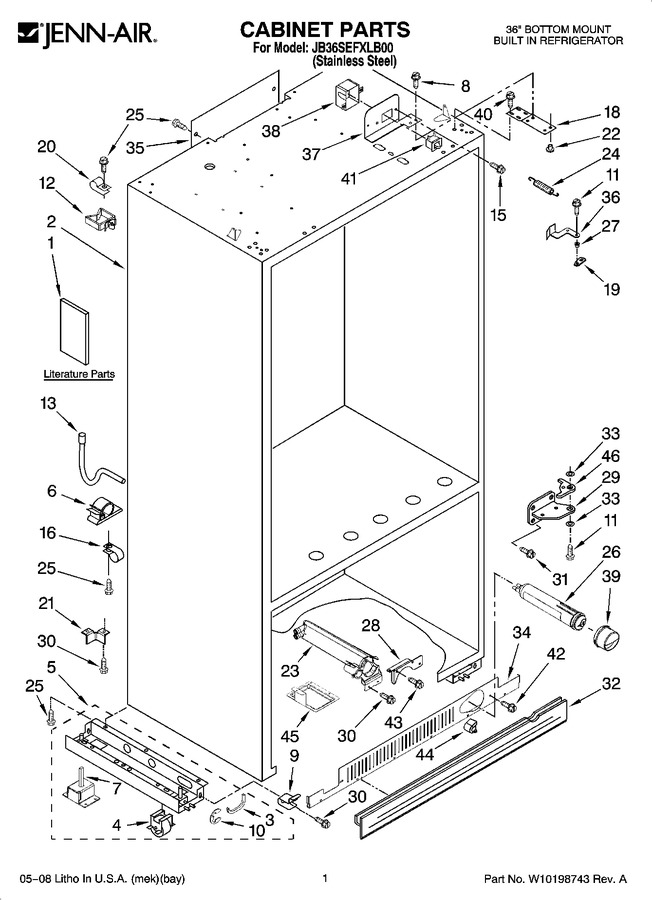 Diagram for JB36SEFXLB00
