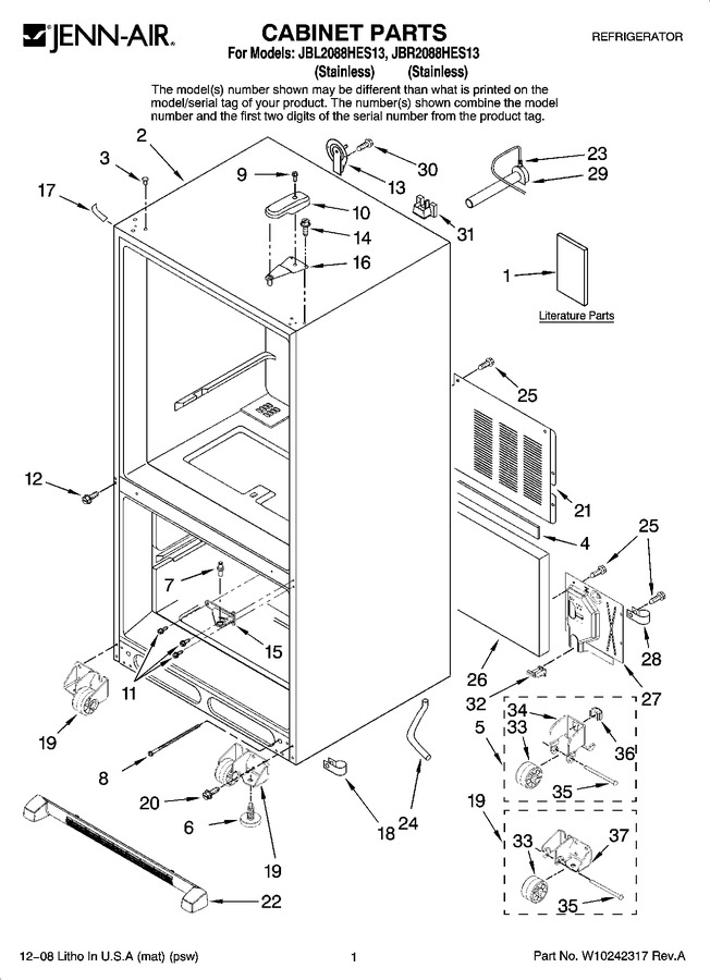Diagram for JBR2088HES13