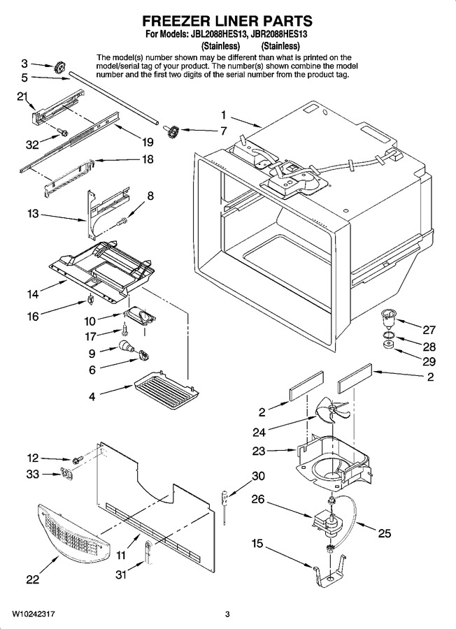 Diagram for JBR2088HES13
