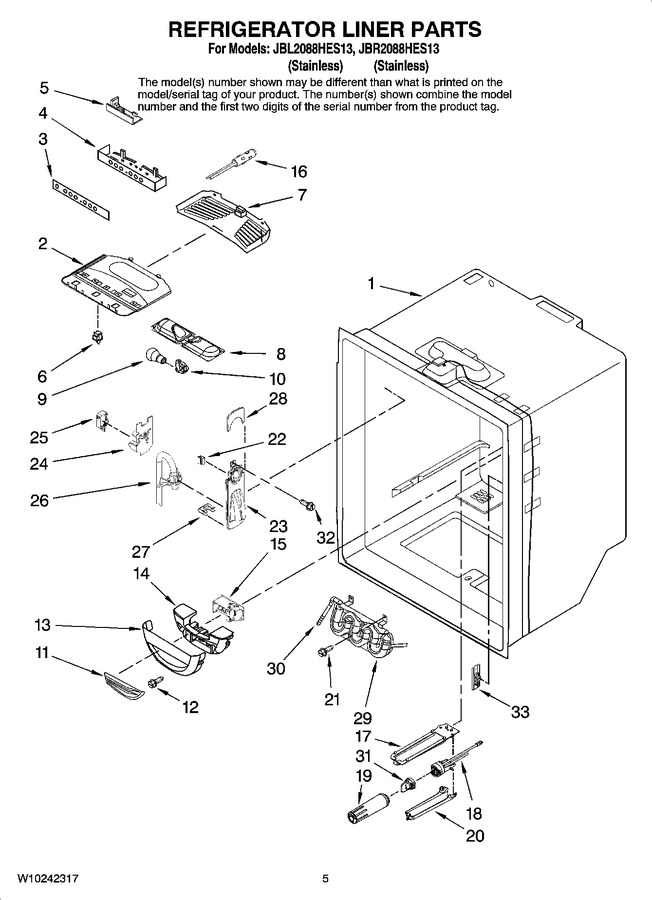 Diagram for JBR2088HES13