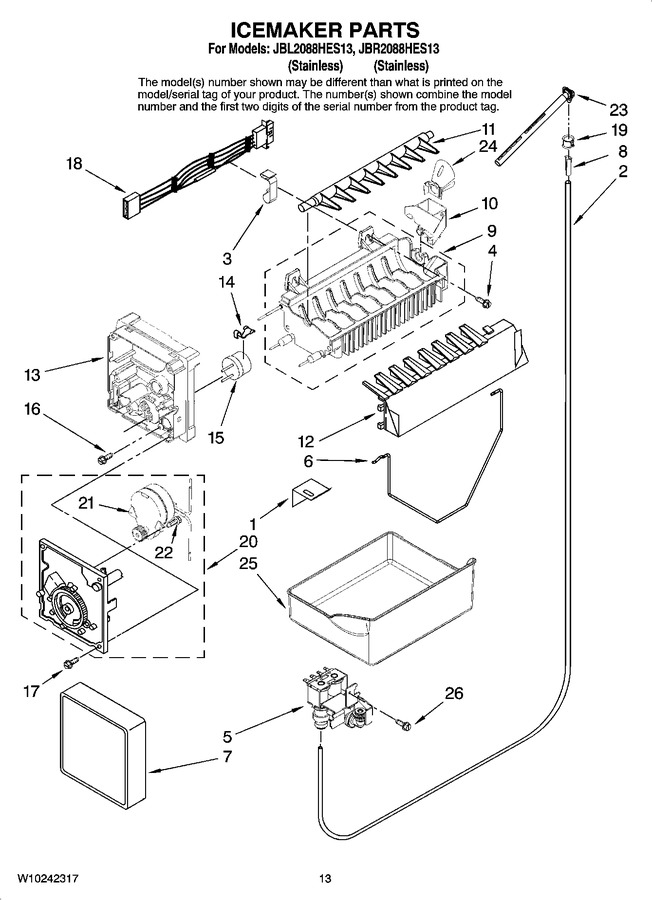 Diagram for JBR2088HES13