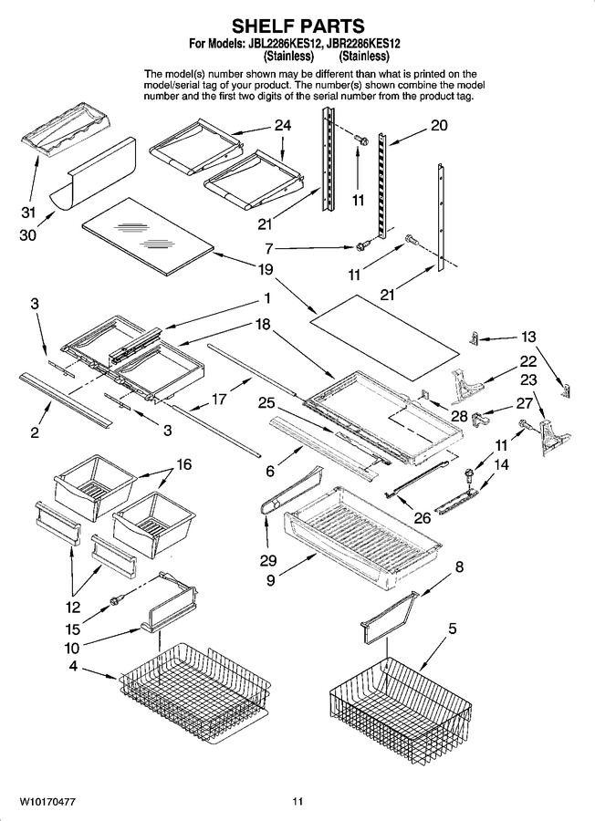 Diagram for JBL2286KES12