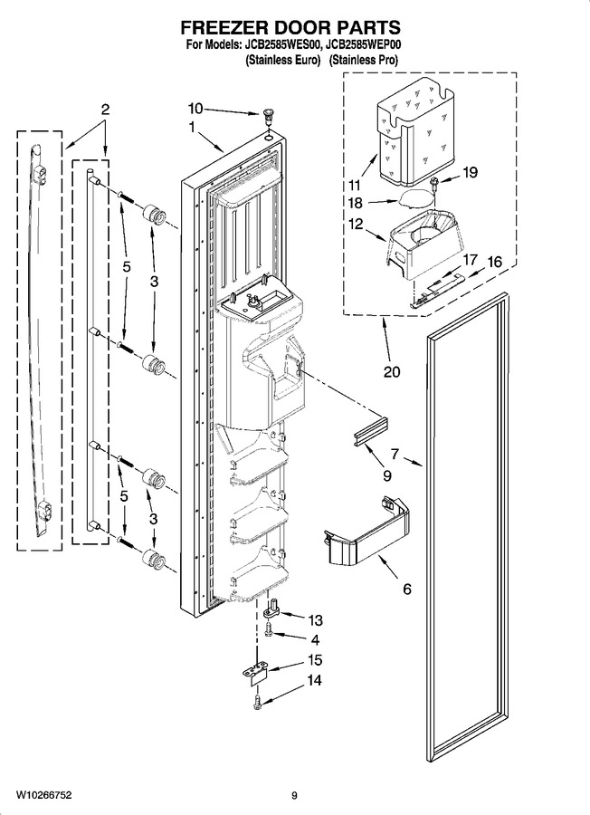 Diagram for JCB2585WEP00