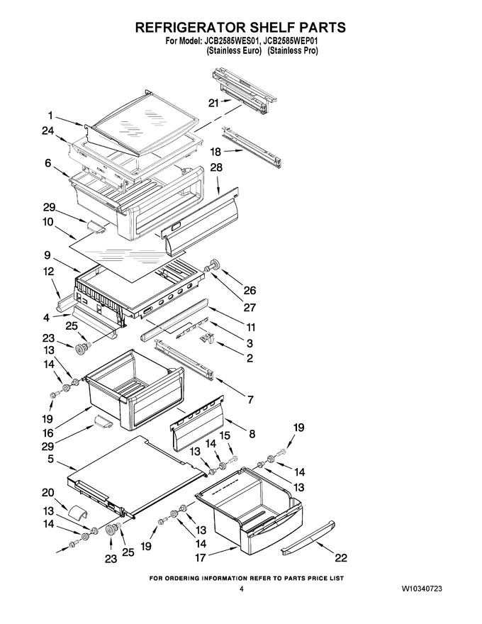 Diagram for JCB2585WES01