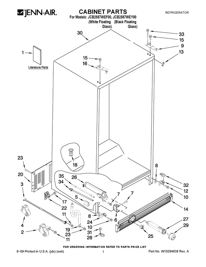 Diagram for JCB2587WEY00