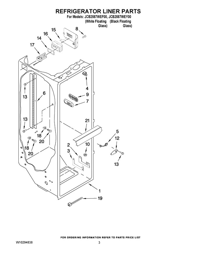 Diagram for JCB2587WEY00