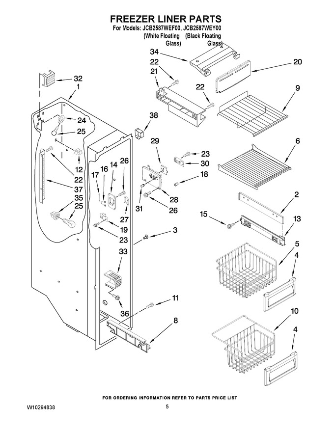 Diagram for JCB2587WEY00