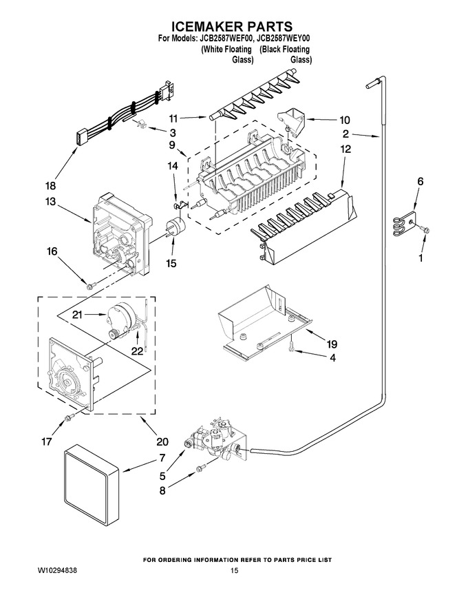 Diagram for JCB2587WEY00